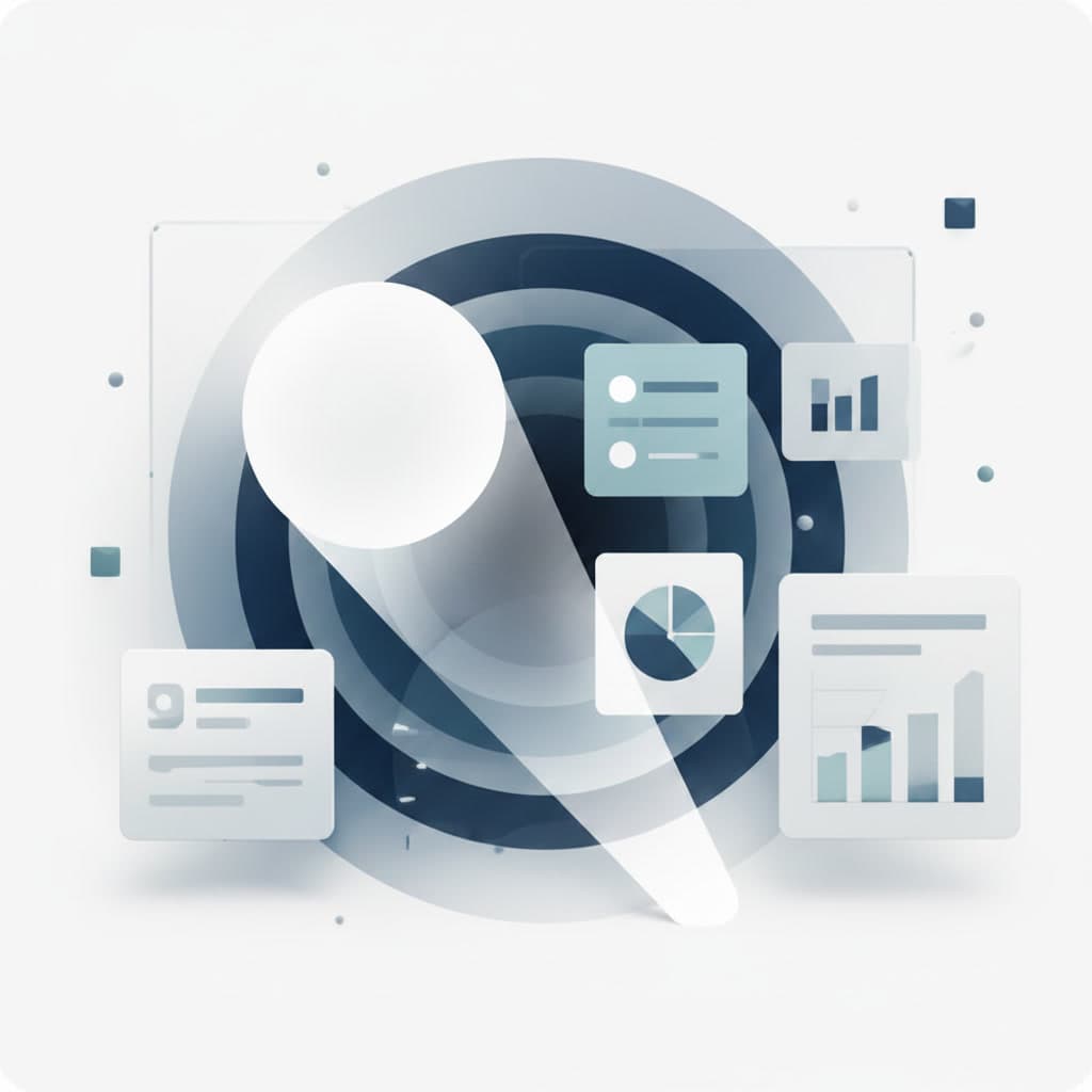 Abstract visual showing governance visibility and structured insight